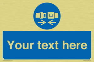 Custom Seatbelts Sign